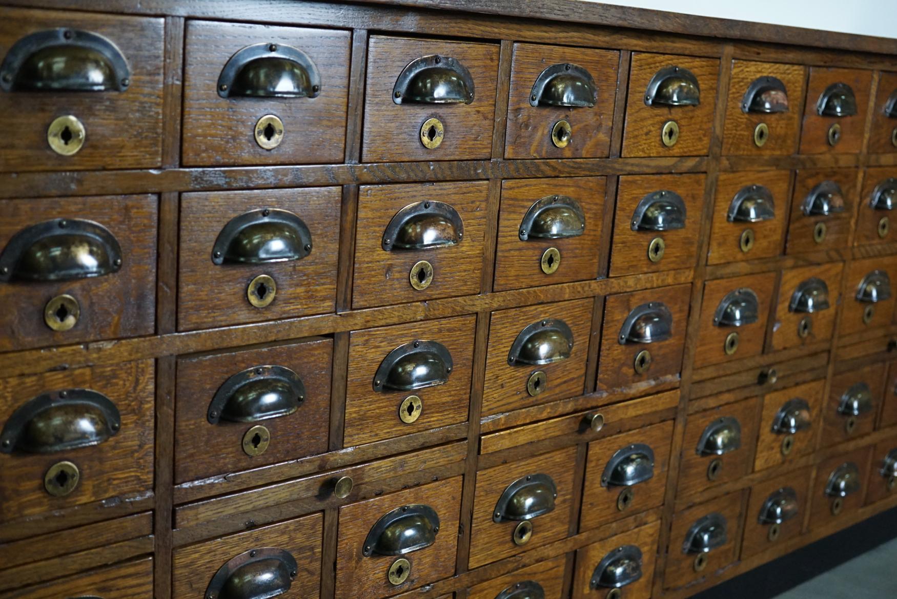 Dutch Oak Apothecary Cabinet, 1930s 1