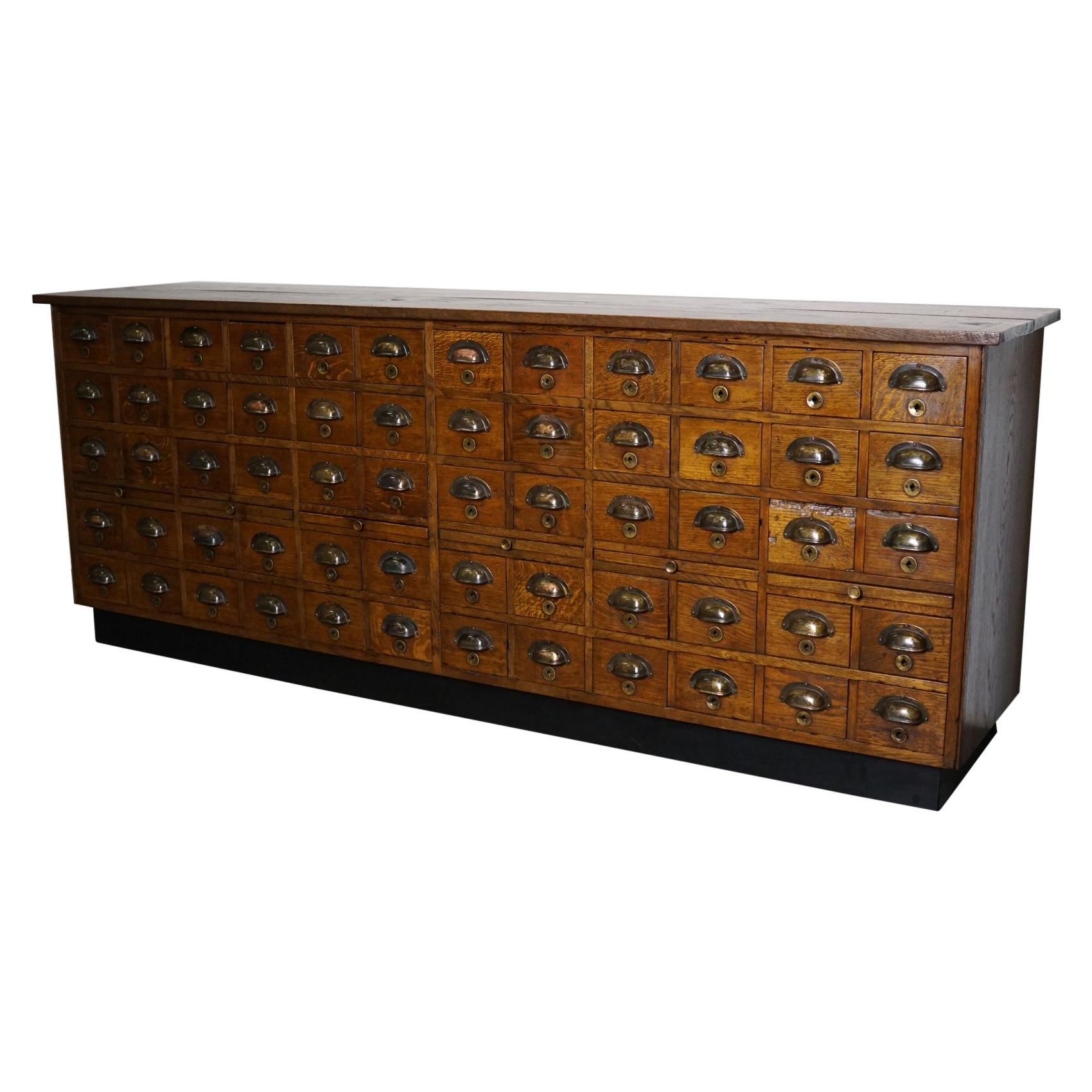 Dutch Oak Apothecary Cabinet, 1930s