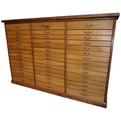 Vintage Dutch Oak Apothecary Cabinet, 1950s