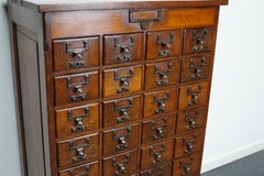 Dutch Oak Apothecary Cabinet / Filing Cabinet, Early 20th Century