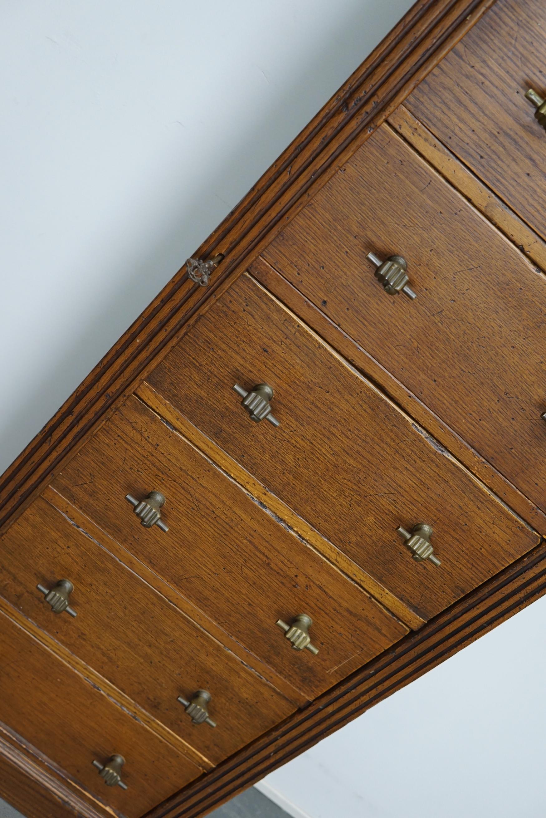 Dutch Oak Apothecary Cabinet, Mid-20th Century For Sale 10
