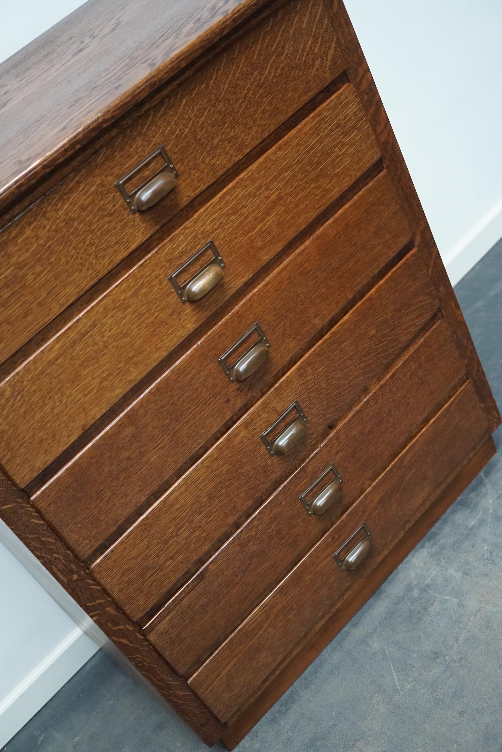 Dutch Oak Apothecary Cabinet or Bank of Drawers, 1930s  For Sale 1