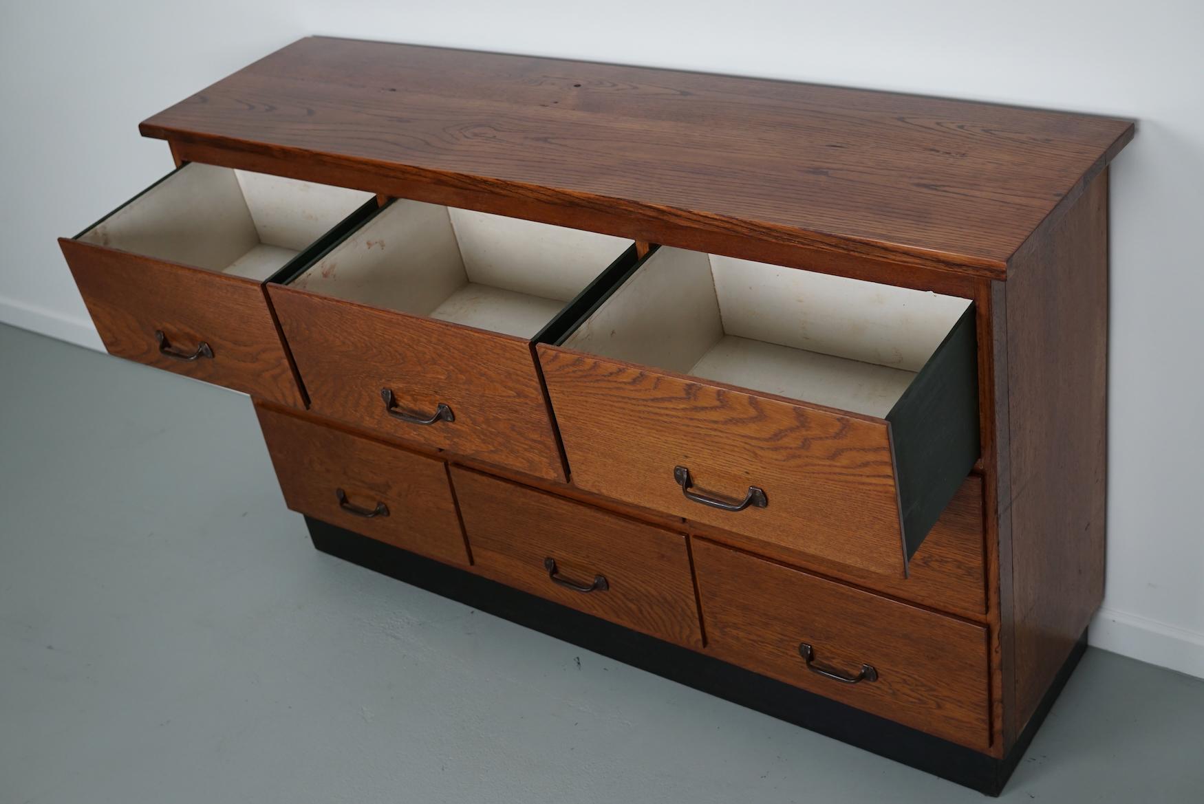 Dutch Oak Apothecary Cabinet / Shop Cabinet / Sideboard, 1930s 1