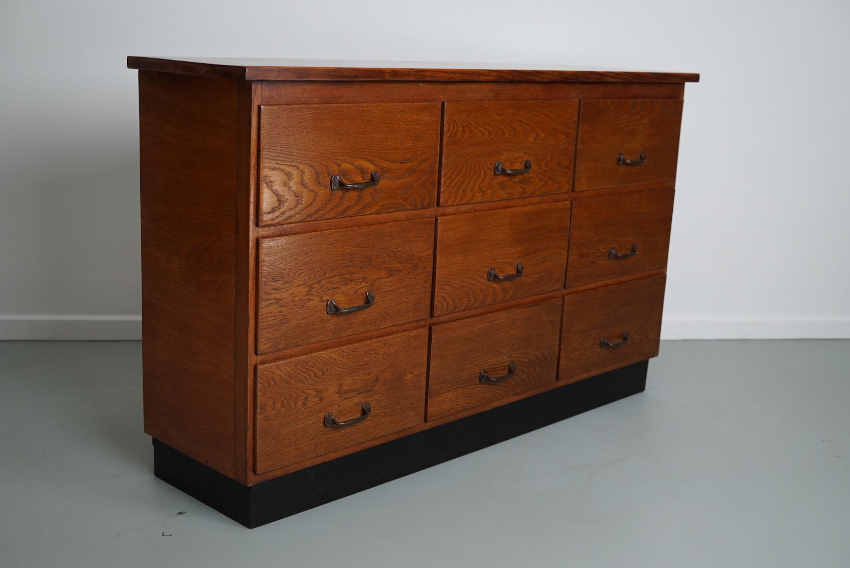 Dutch Oak Apothecary Cabinet / Shop Cabinet / Sideboard, 1930s 4