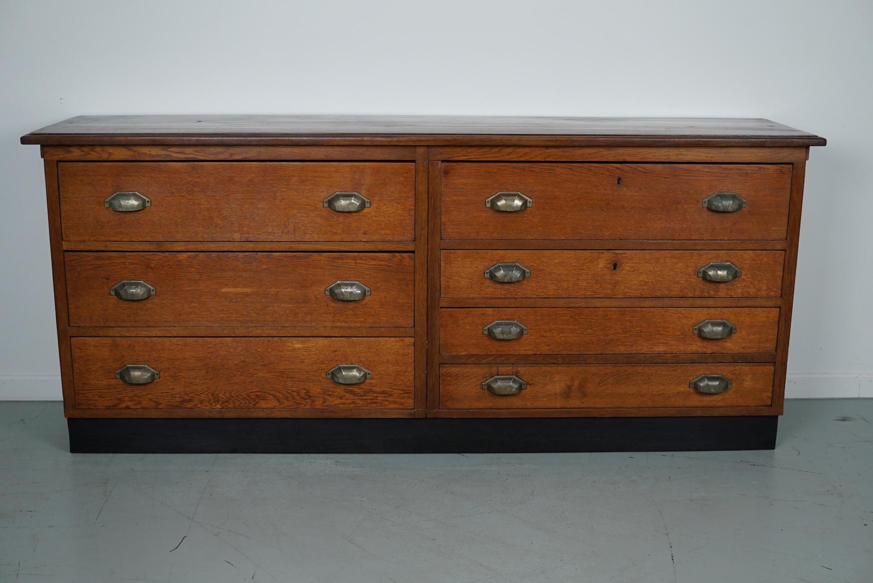 Dutch Oak Apothecary / Filing Cabinet, 1930s For Sale 5