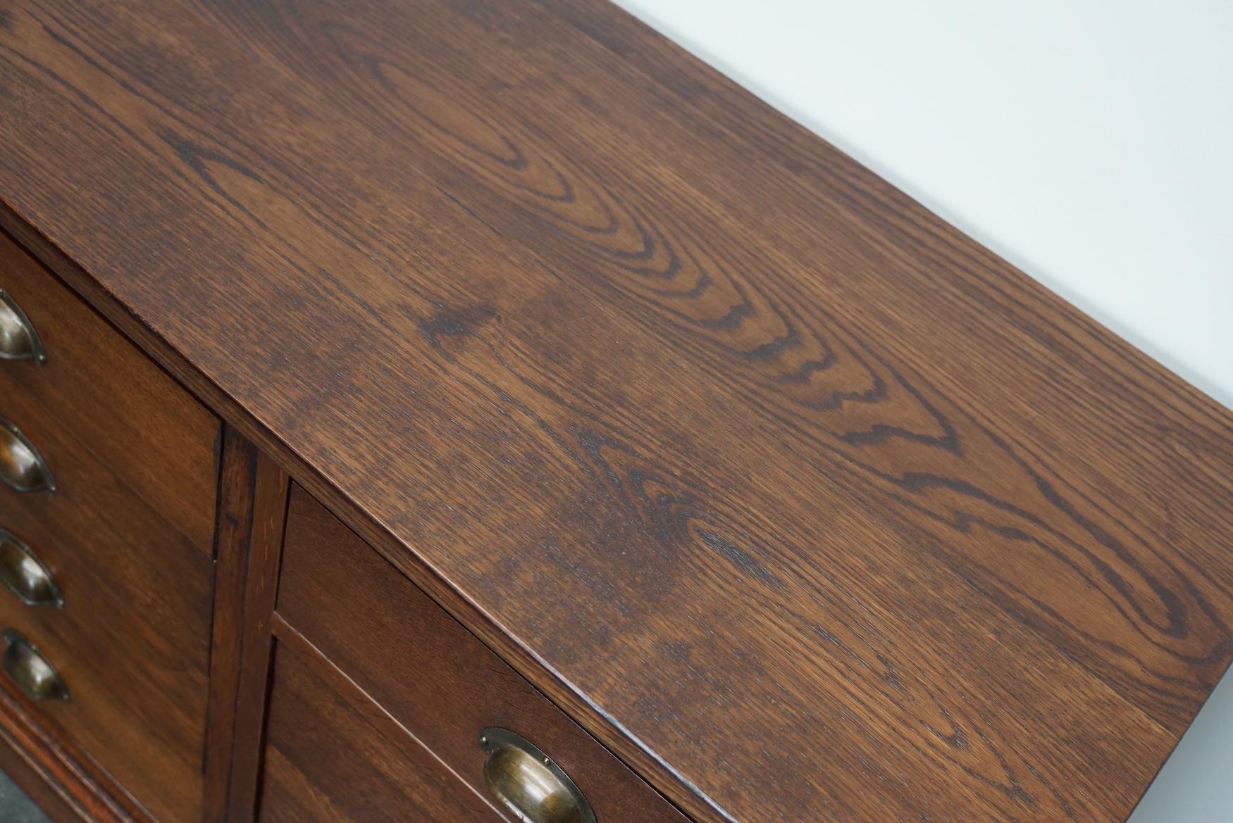 Dutch Oak Apothecary / Filing Cabinet, 1930s For Sale 9