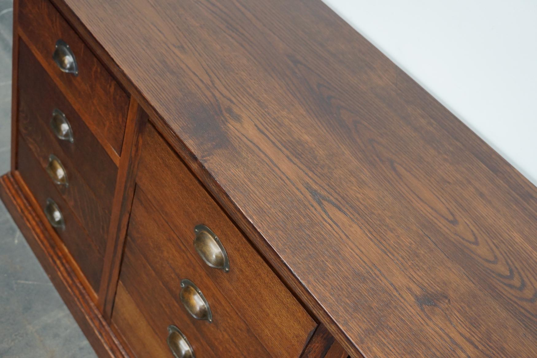 Dutch Oak Apothecary / Filing Cabinet, 1930s For Sale 10