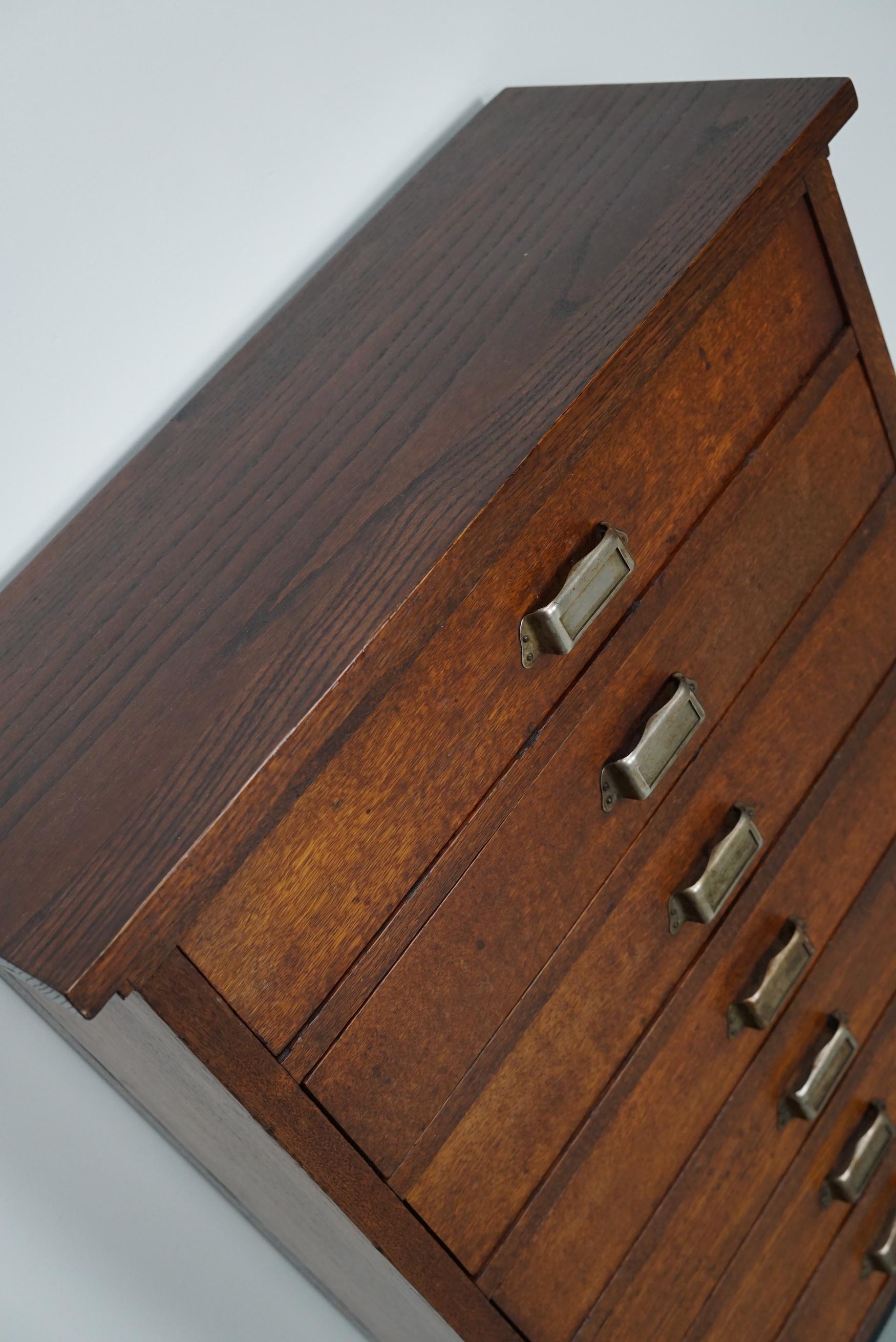 Dutch Oak Apothecary / Filing Cabinet, 1930s For Sale 1