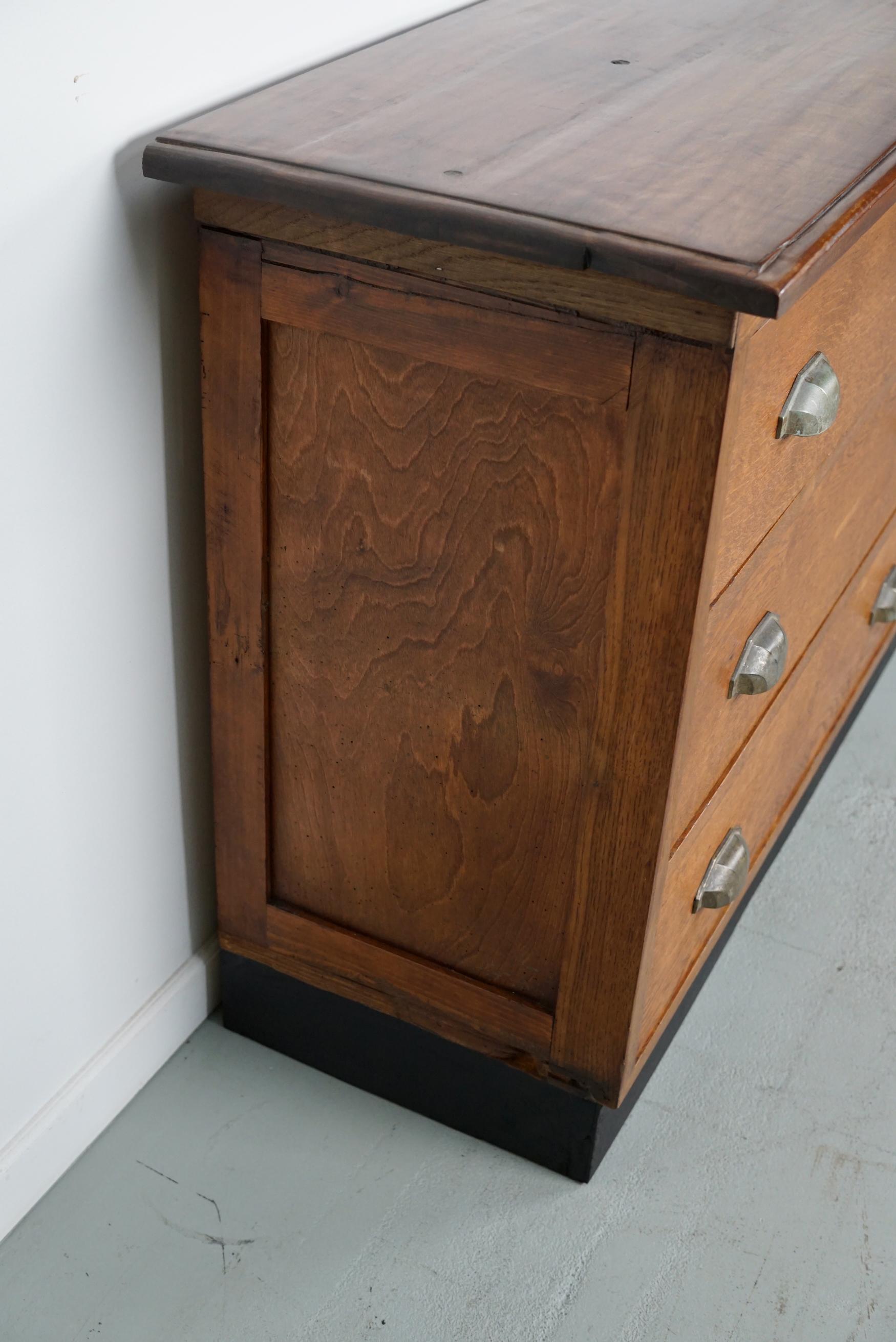 Dutch Oak Apothecary / Filing Cabinet, 1930s 1
