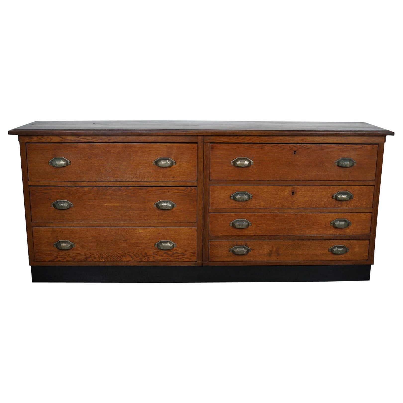 Dutch Oak Apothecary / Filing Cabinet, 1930s