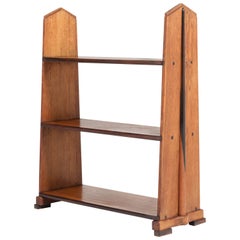 Dutch Oak Art Deco Amsterdam School Book Shelves by P.E.L. Izeren, 1920s