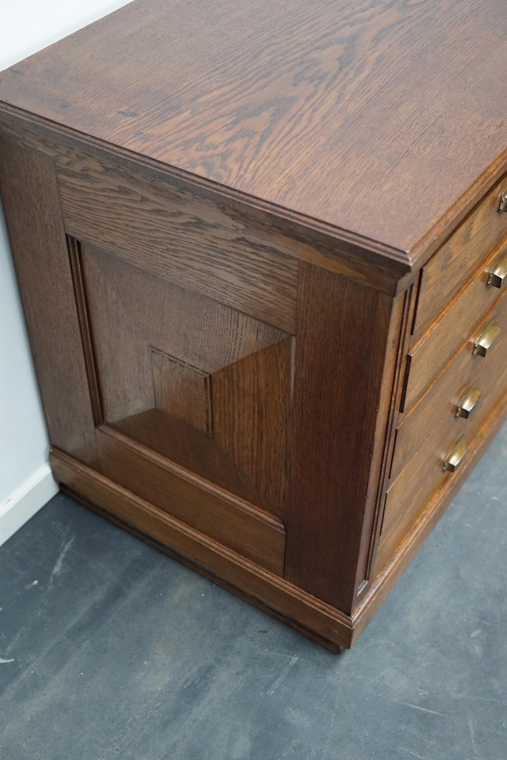 Dutch Oak Art Deco Apothecary Cabinet, 1930s 6