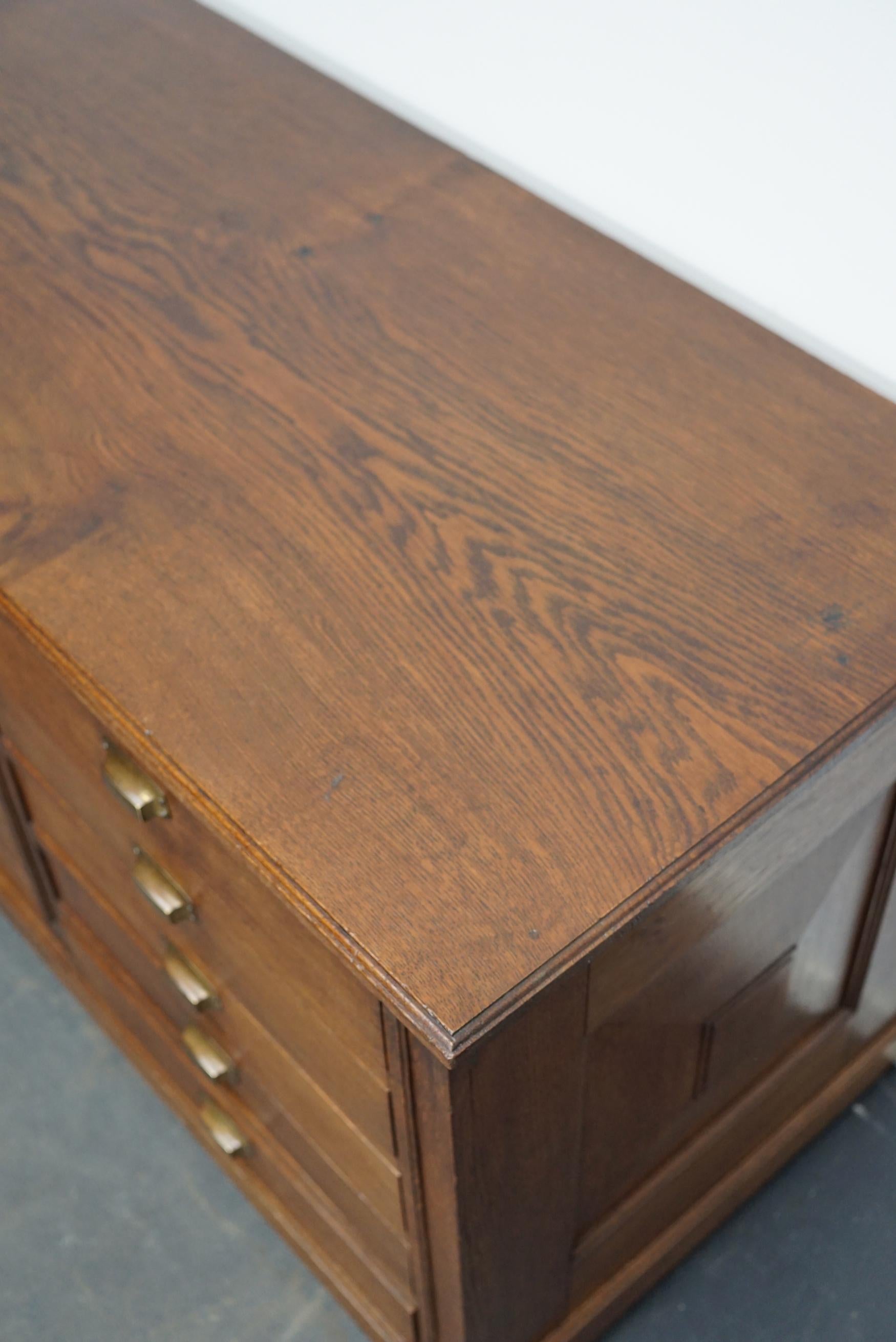 Dutch Oak Art Deco Apothecary Cabinet, 1930s 9