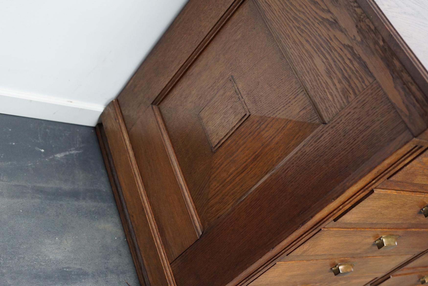 Dutch Oak Art Deco Apothecary Cabinet, 1930s 4