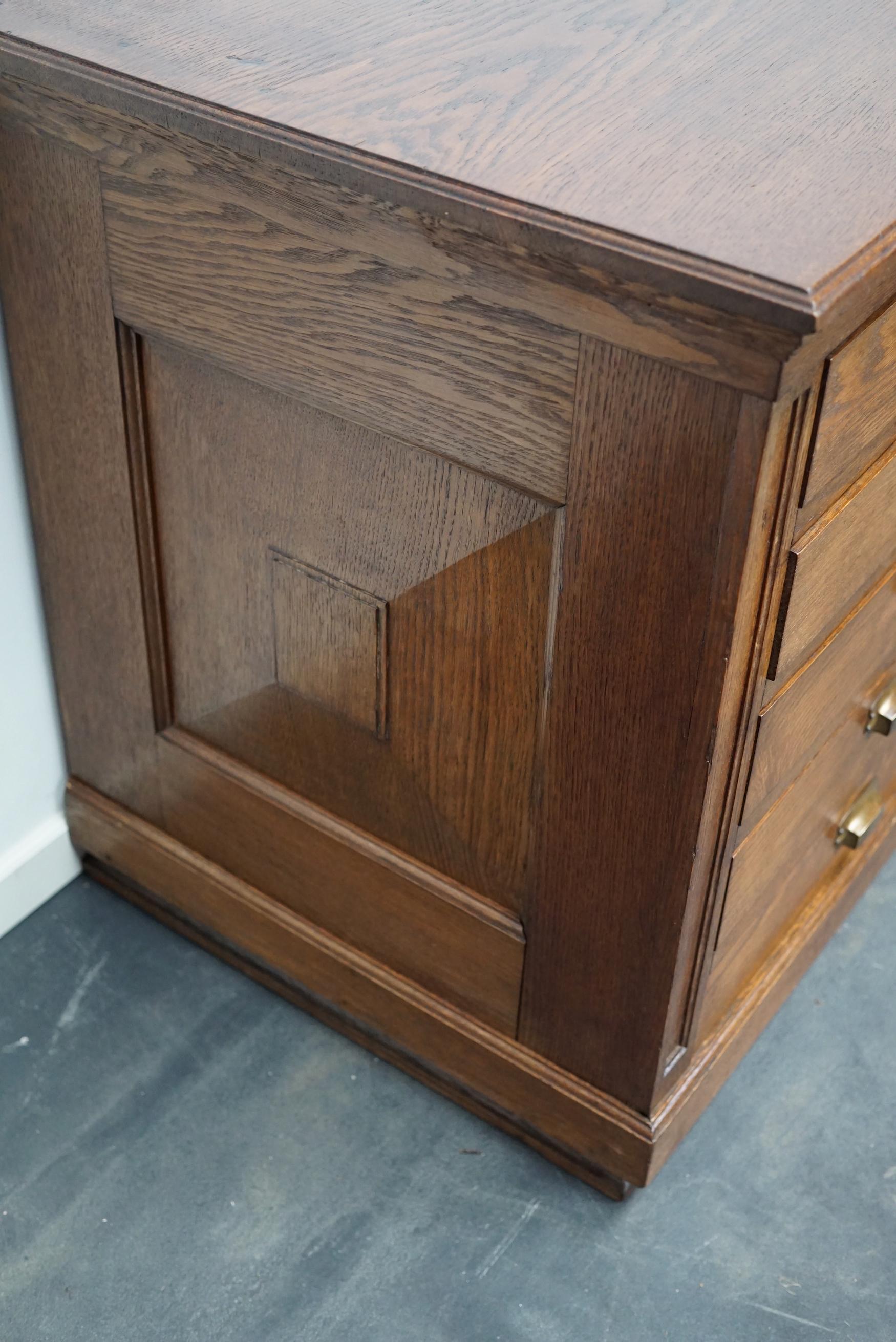 Dutch Oak Art Deco Apothecary Cabinet, 1930s 5