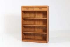 Dutch Oak Art Deco Haagse School Open Bookcase by J.A. Huizinga, 1920s
