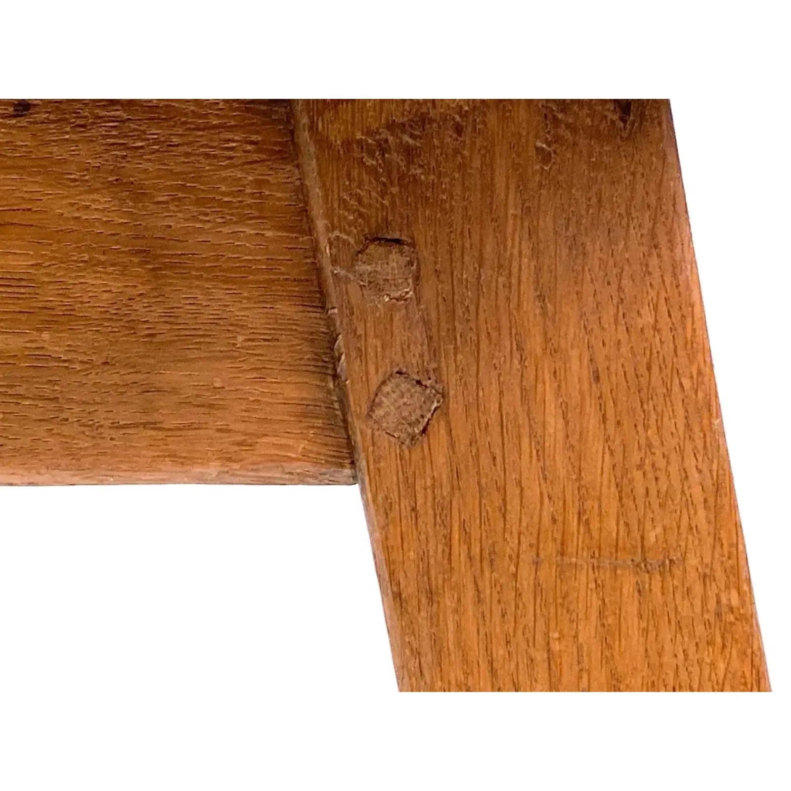 Dutch Oak Brutalist Coffee Table C. 1940s 1