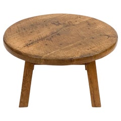 Dutch Oak Brutalist Coffee Table C. 1940s