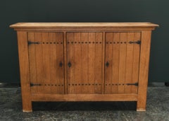 Dutch Oak Cabinet by Top Form with Hand-Forged Iron Hardware