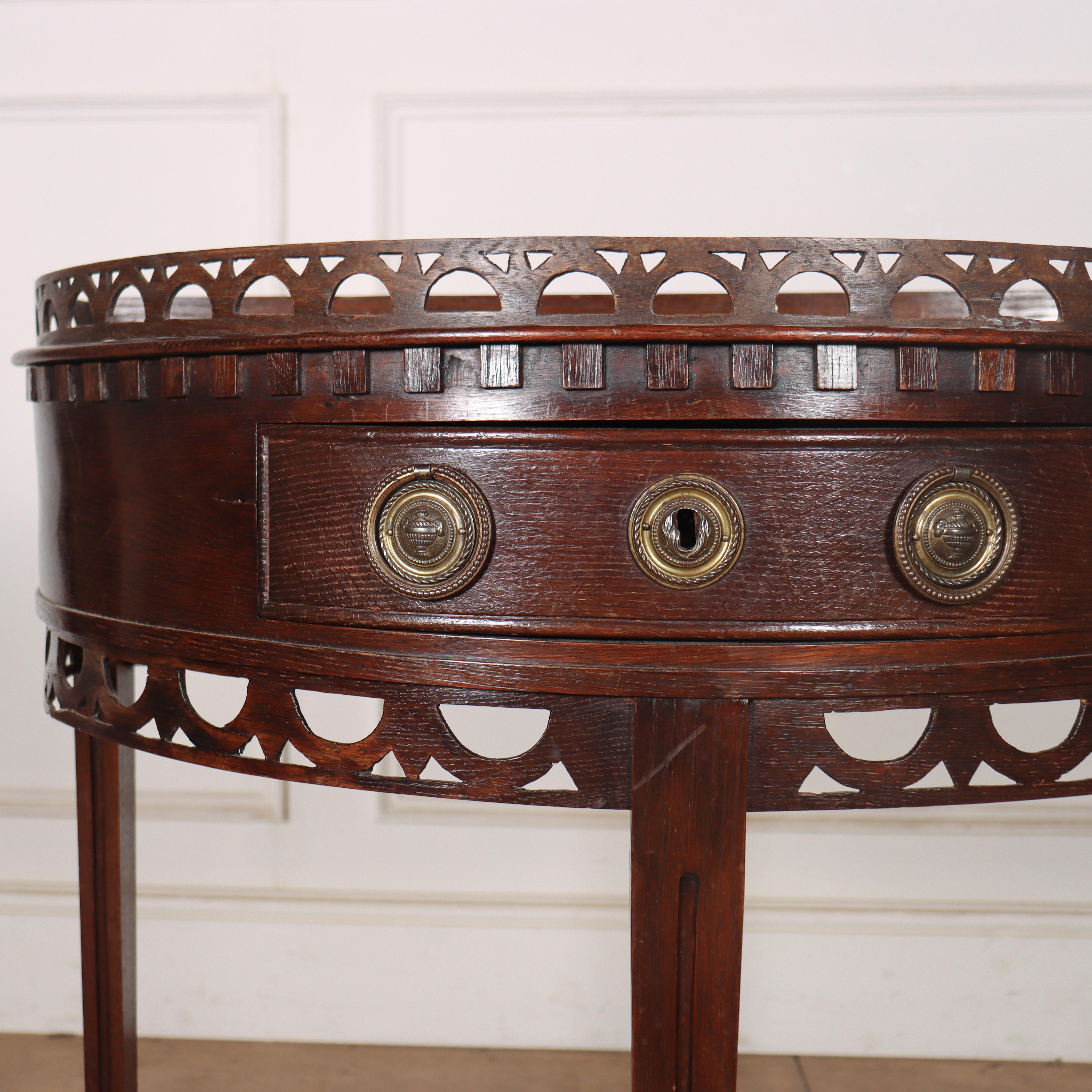 Pretty early 19th century Dutch oak demi-lune console. 1830.


Code: 8858

Dimensions:
W: 27.5
