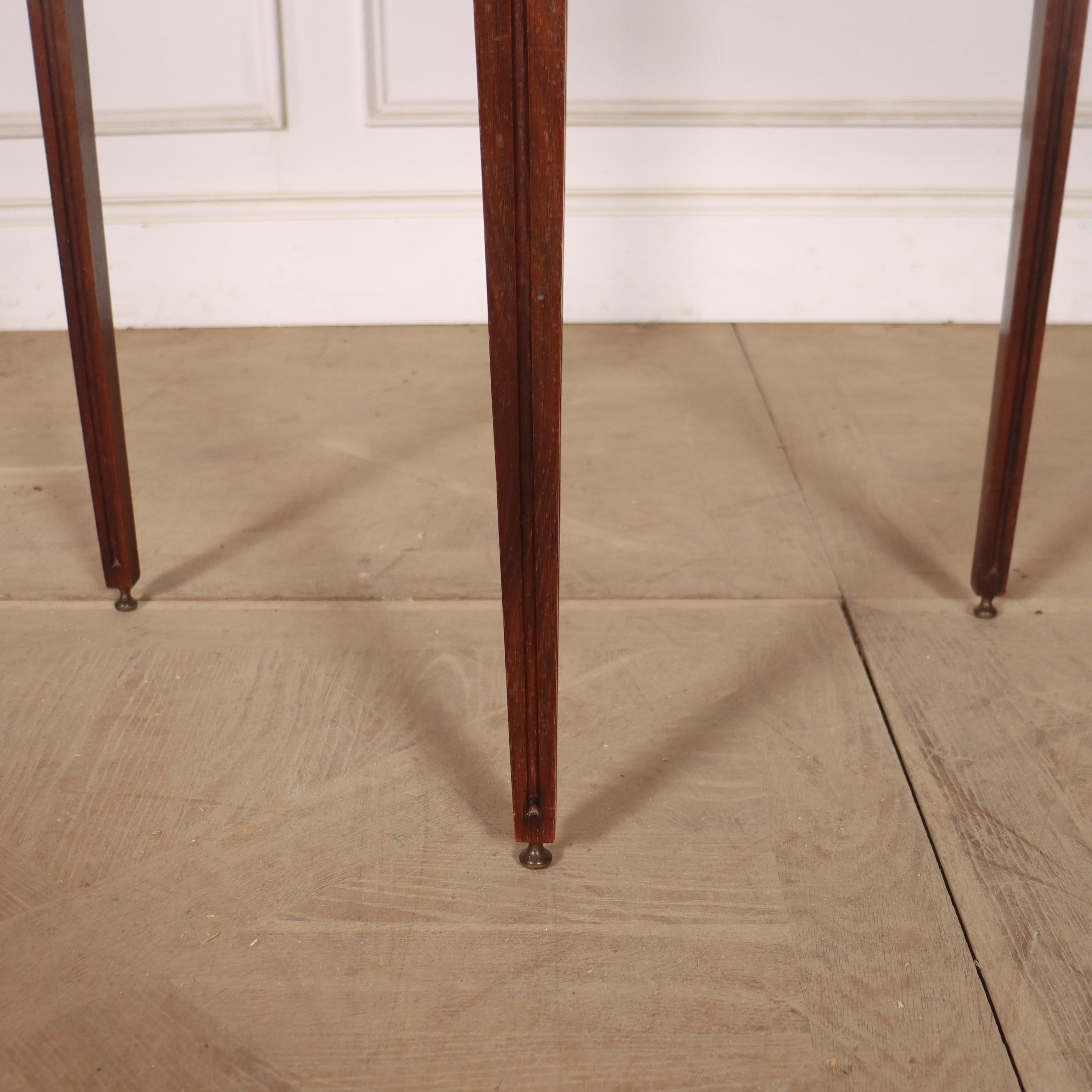 19th Century Dutch Oak Demi-lune Console Table For Sale