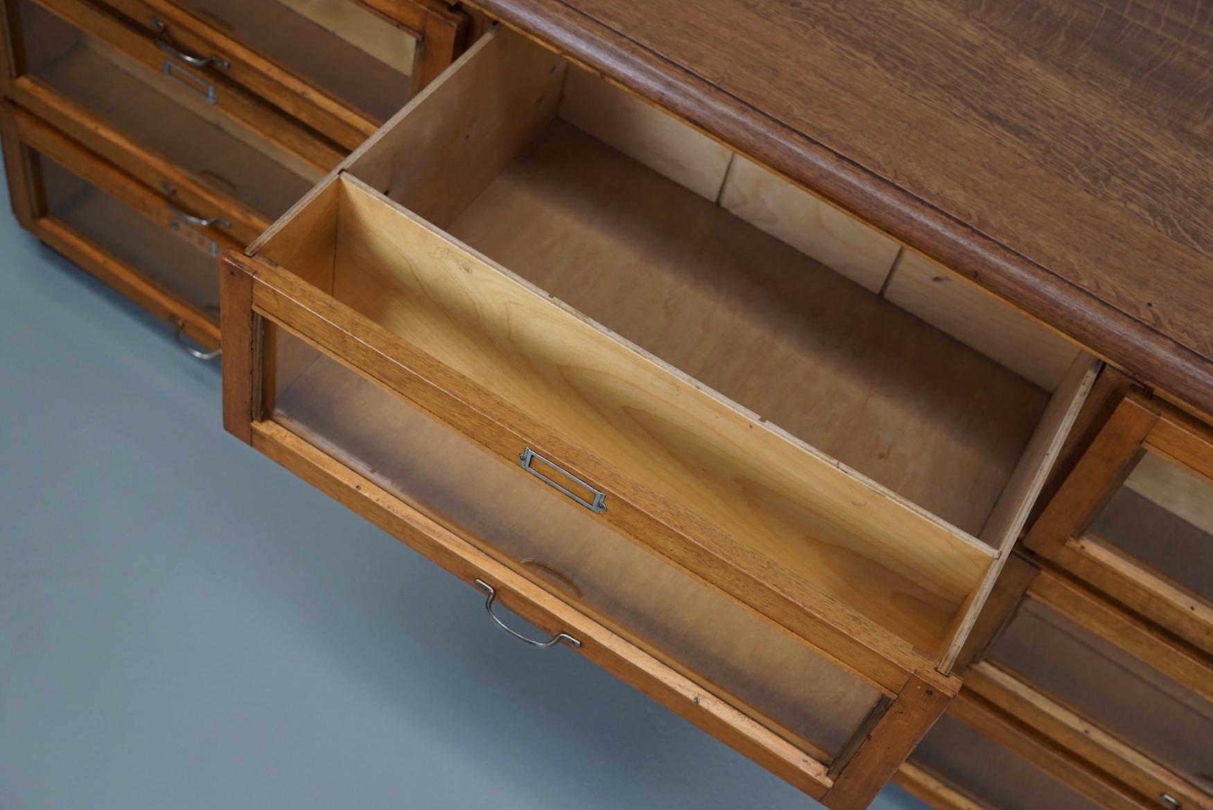 Dutch Oak Haberdashery Shop Cabinet / Sideboard, 1950s 4