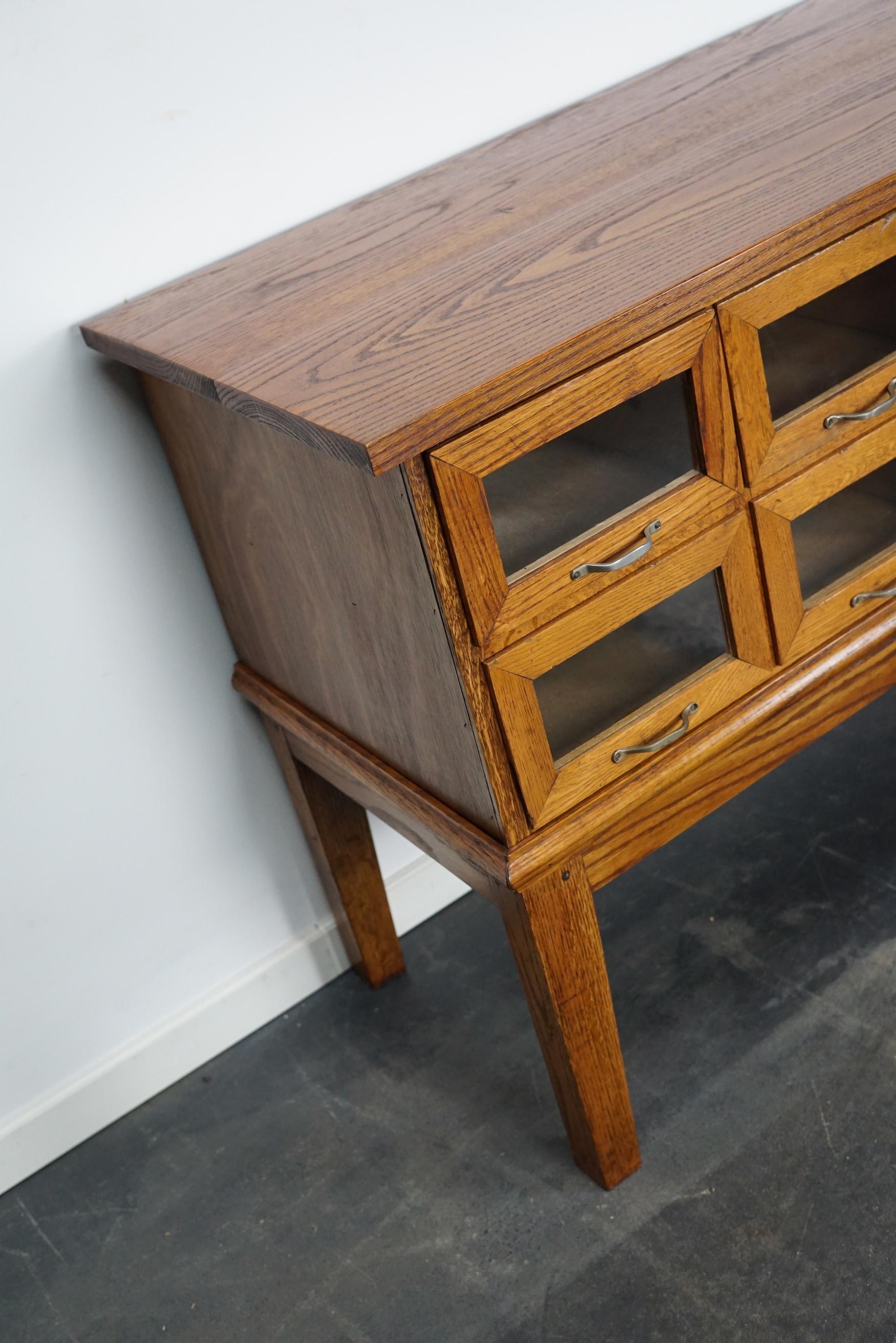 Dutch Oak Haberdashery Shop Cabinet / Sideboard, 1950s 10