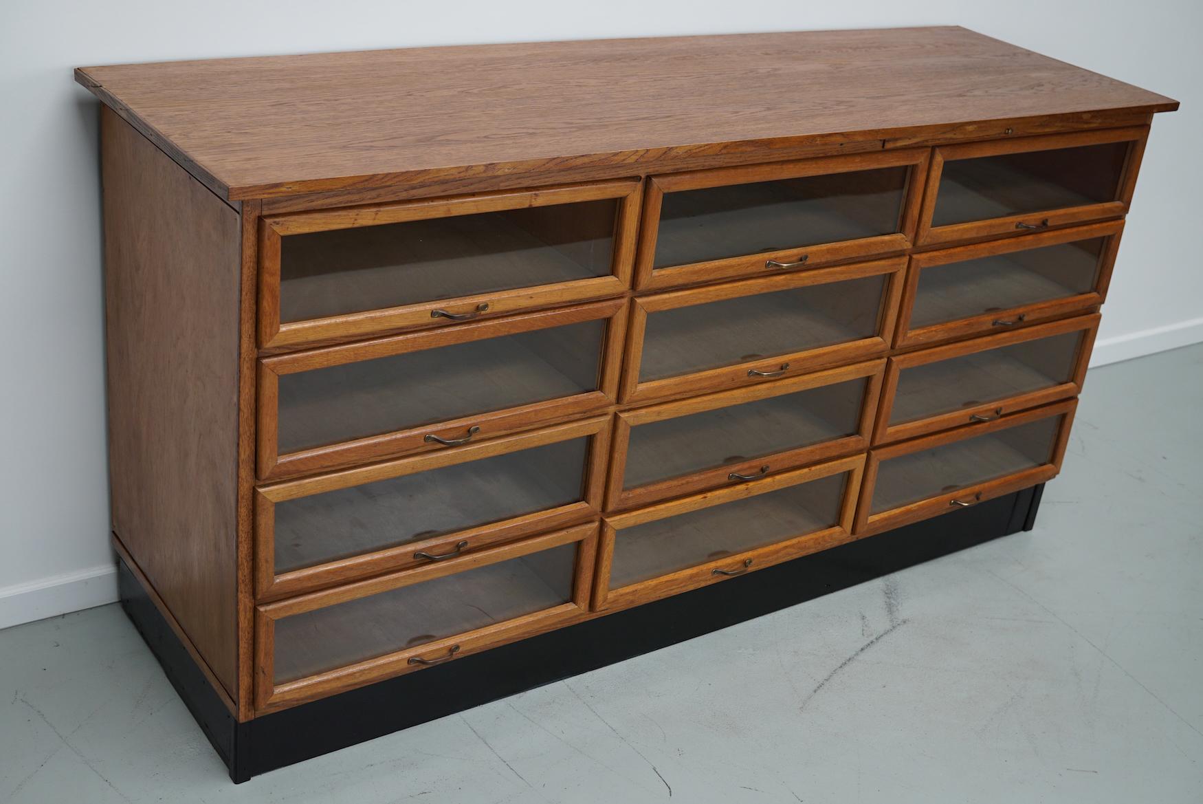 Dutch Oak Haberdashery Shop Cabinet / Sideboard, 1950s 10