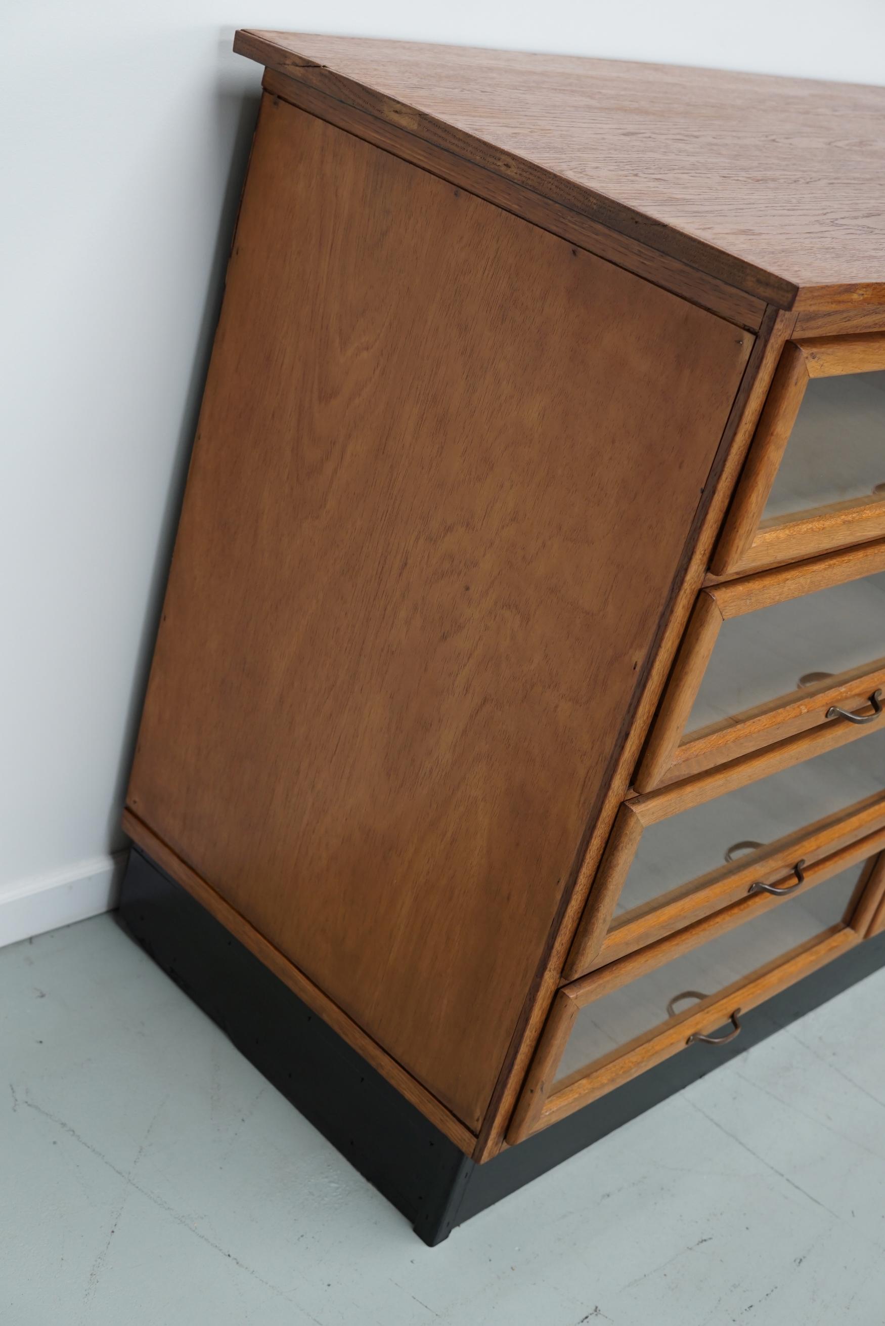 Dutch Oak Haberdashery Shop Cabinet / Sideboard, 1950s 11