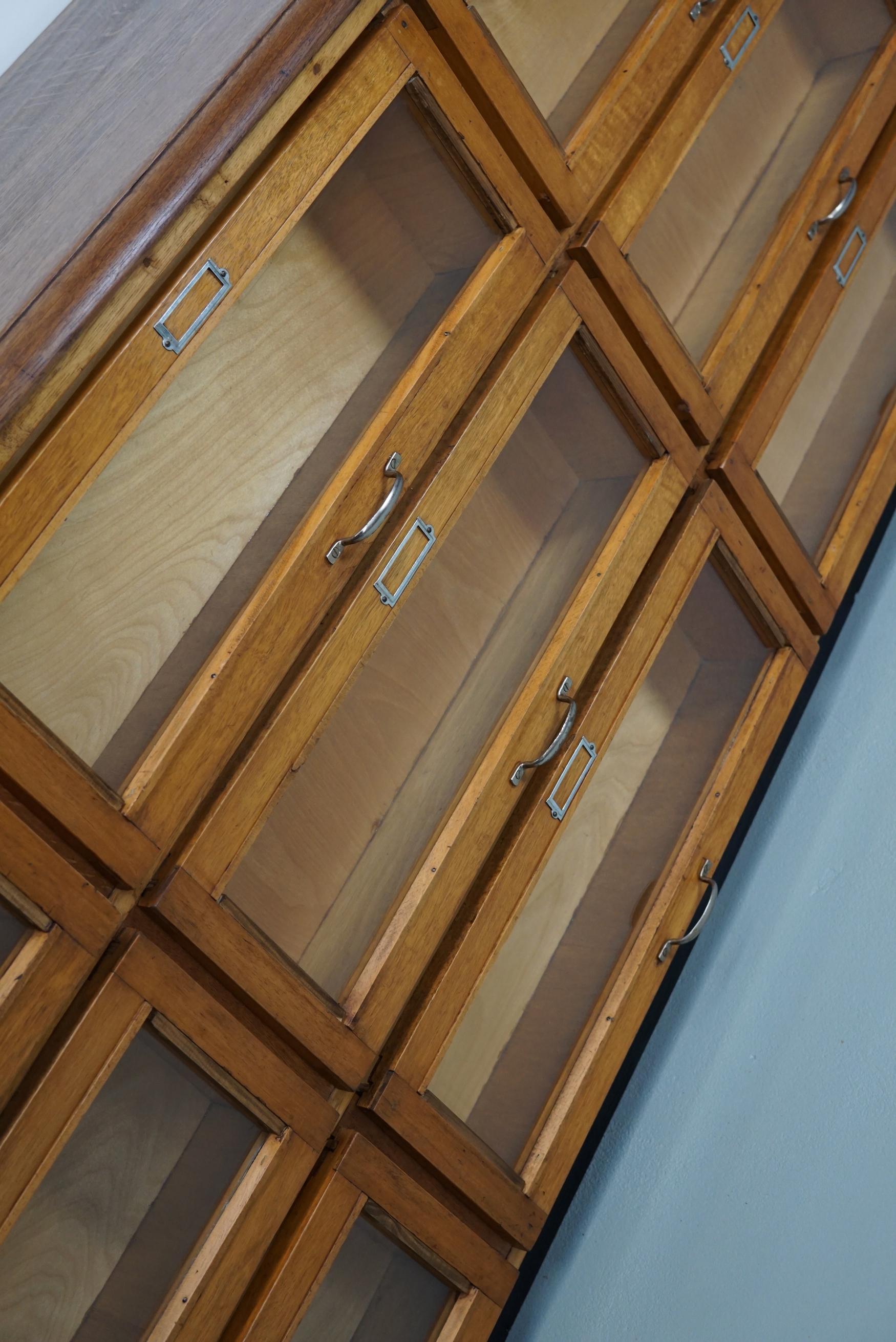 Dutch Oak Haberdashery Shop Cabinet / Sideboard, 1950s 11