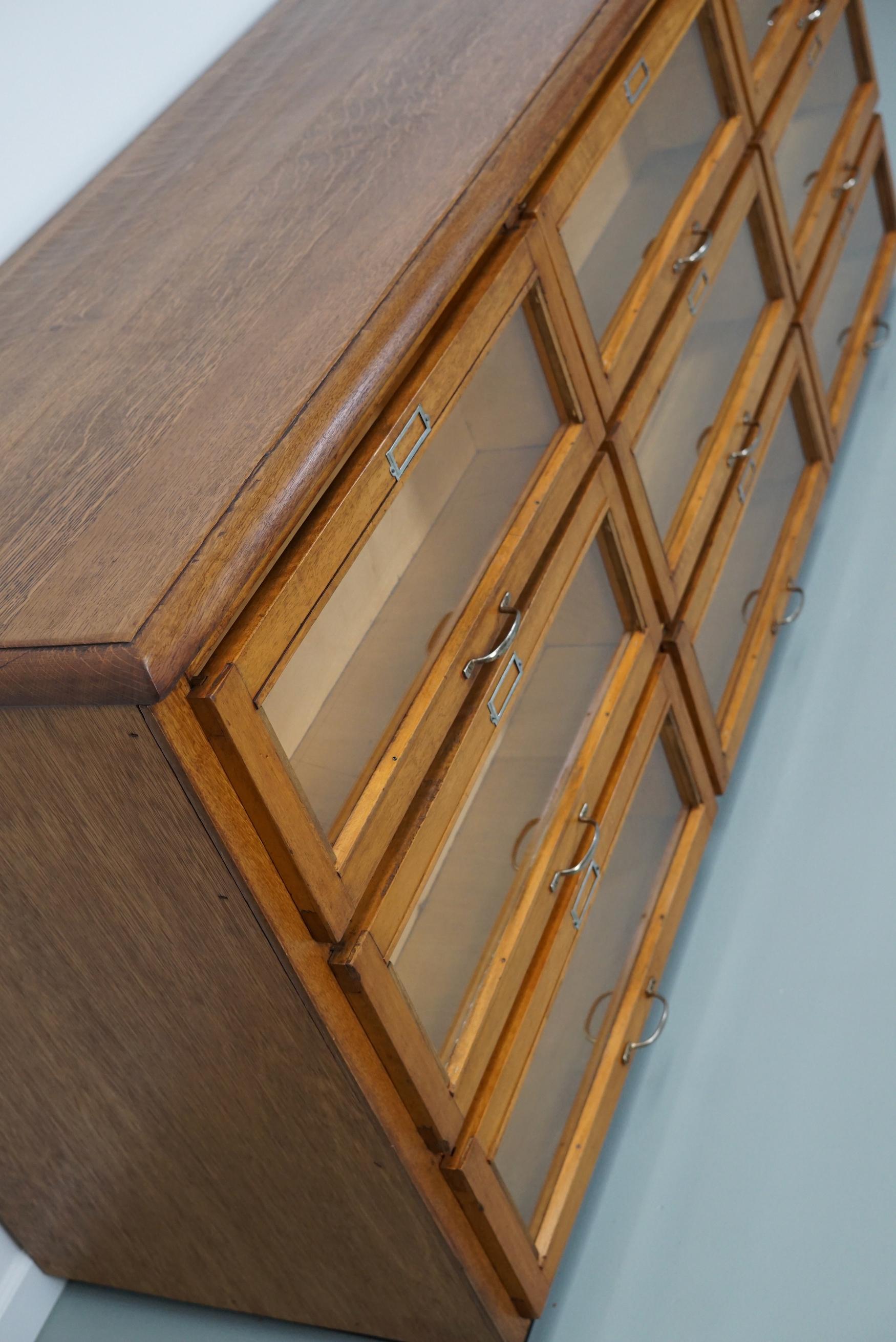 Dutch Oak Haberdashery Shop Cabinet / Sideboard, 1950s 13