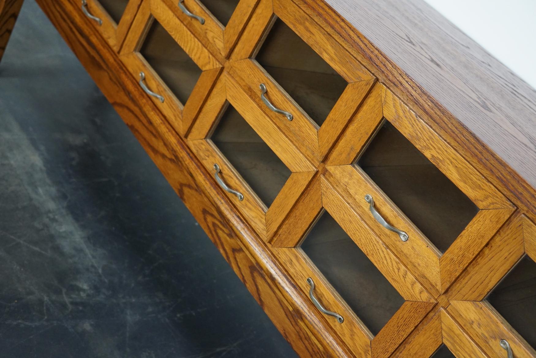 Dutch Oak Haberdashery Shop Cabinet / Sideboard, 1950s 2