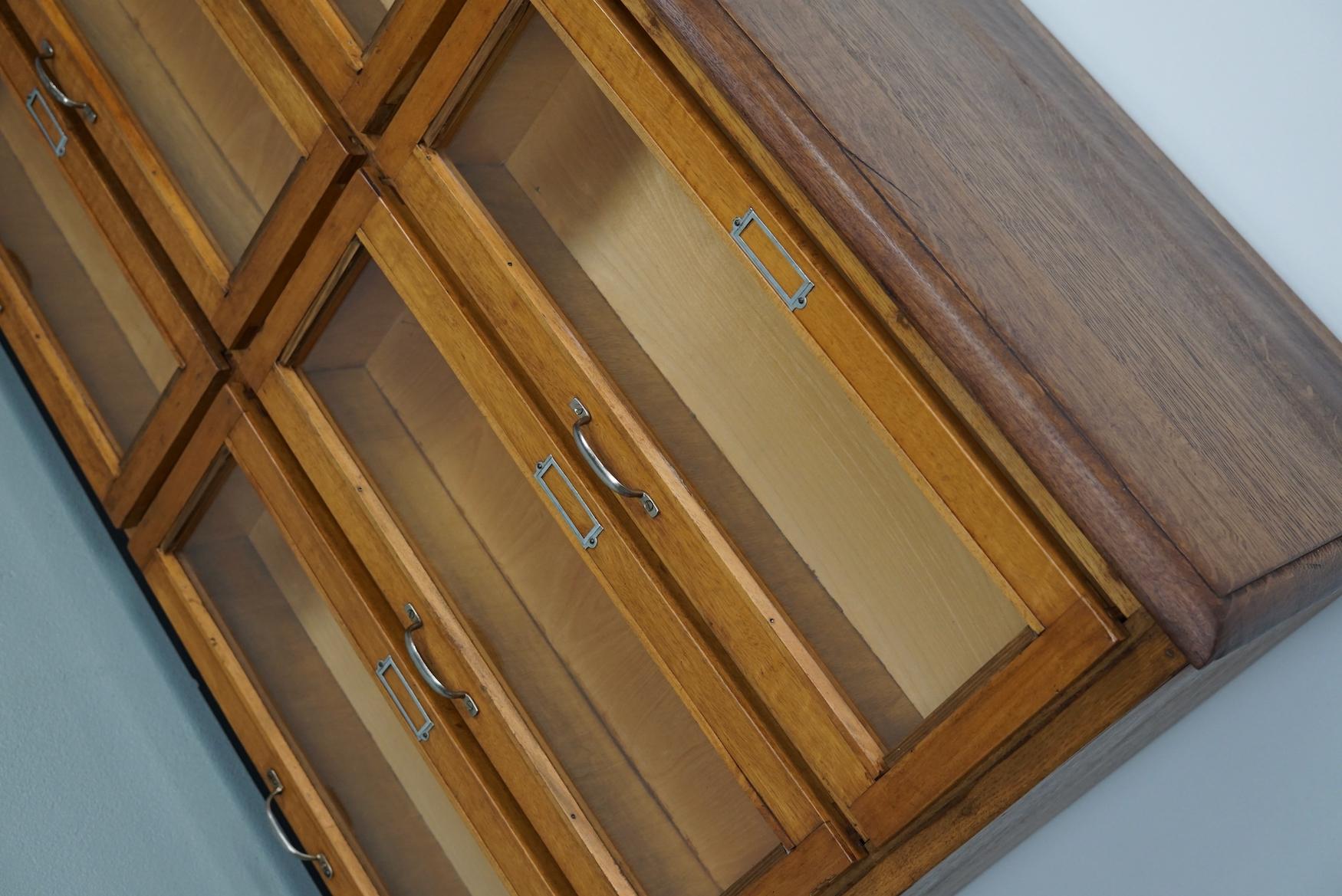 Dutch Oak Haberdashery Shop Cabinet / Sideboard, 1950s 2