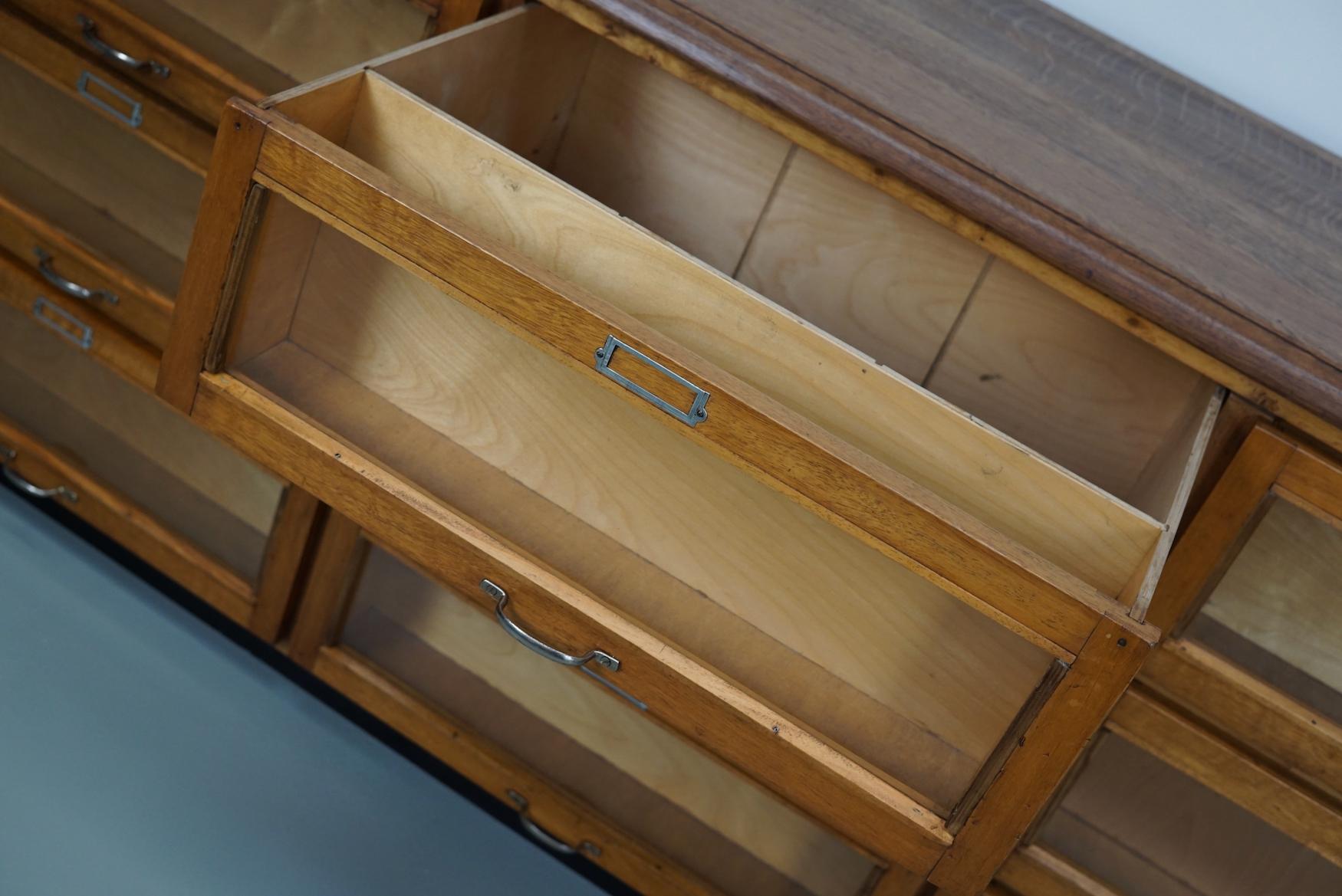 Dutch Oak Haberdashery Shop Cabinet / Sideboard, 1950s 3