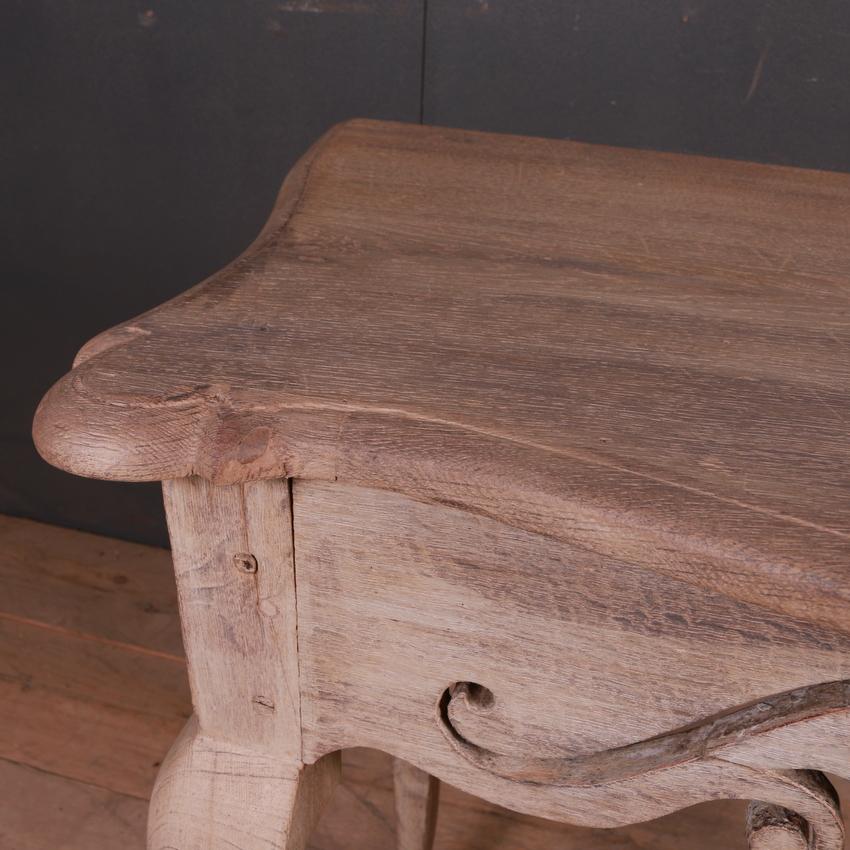 Bleached Dutch Oak Side Table