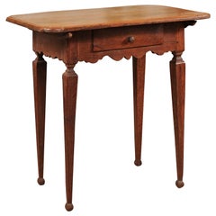 Antique Dutch Oak Side Table, Late 18th Century