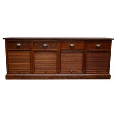Dutch Oak Sideboard Filing Cabinet, 1930s