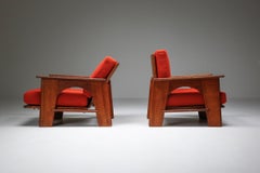 Dutch Oakwood Lounge Seating Set by Bas Van Pelt