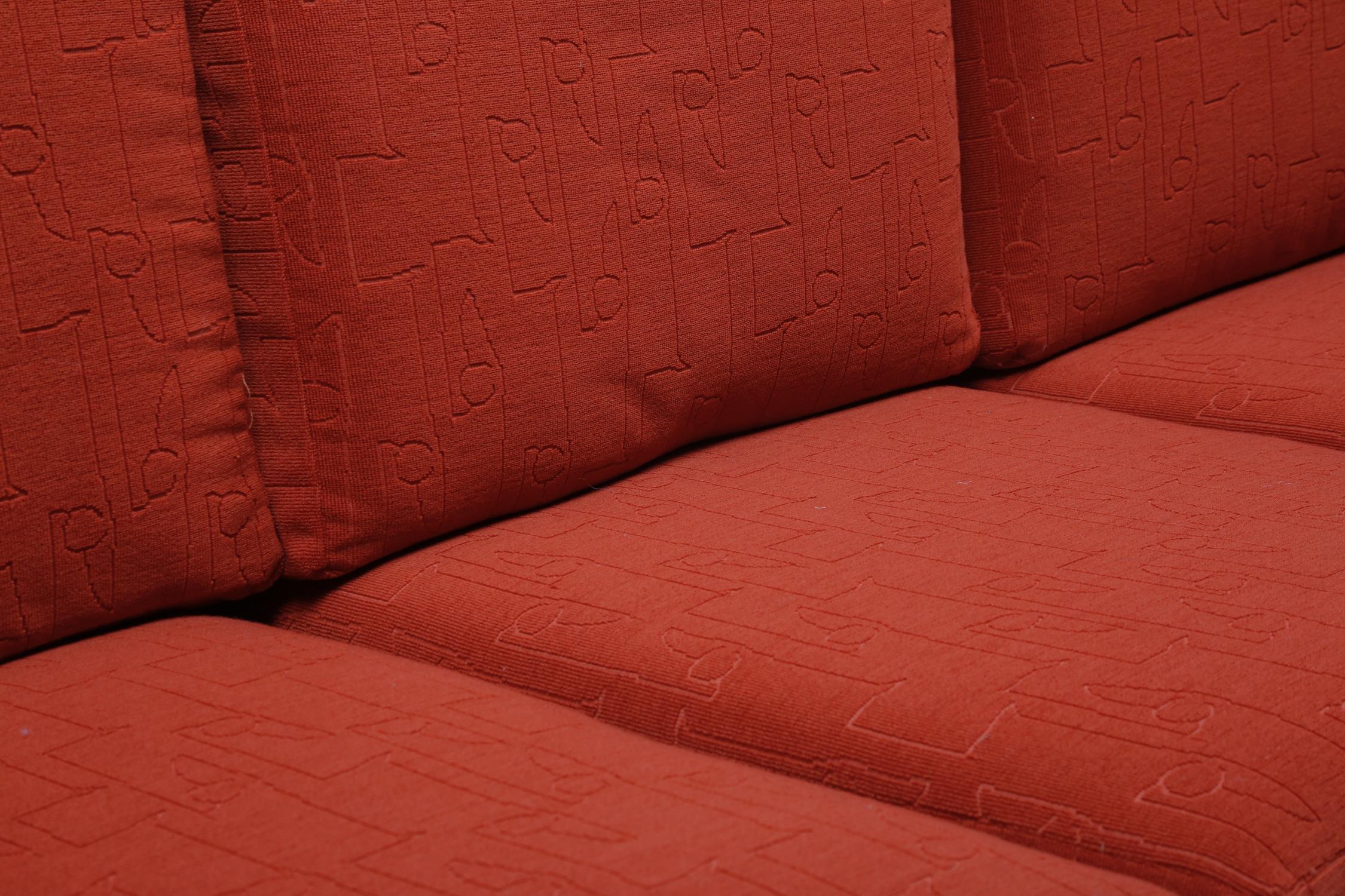 Dutch Oakwood Modernist Lounge Sofa by Bas Van Pelt For Sale 2