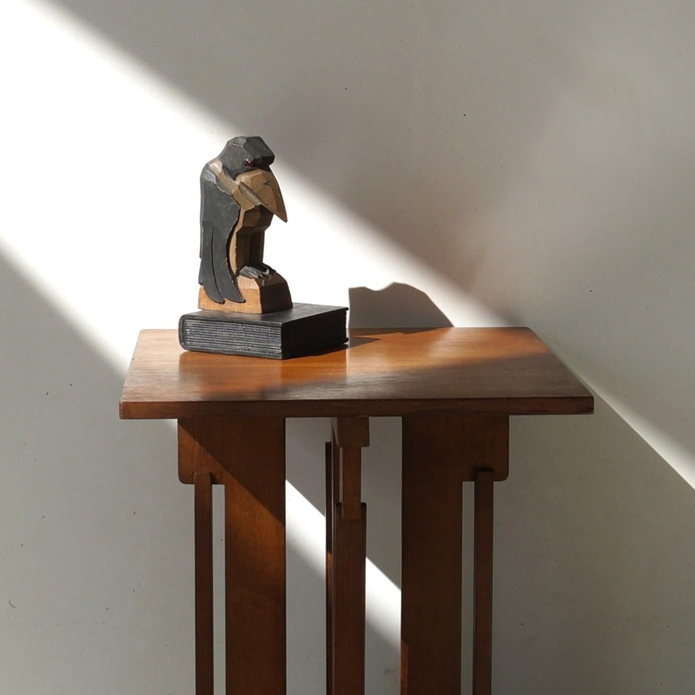 European Dutch Occasional Side Table in oak by P.E.L. Izeren, 1920s