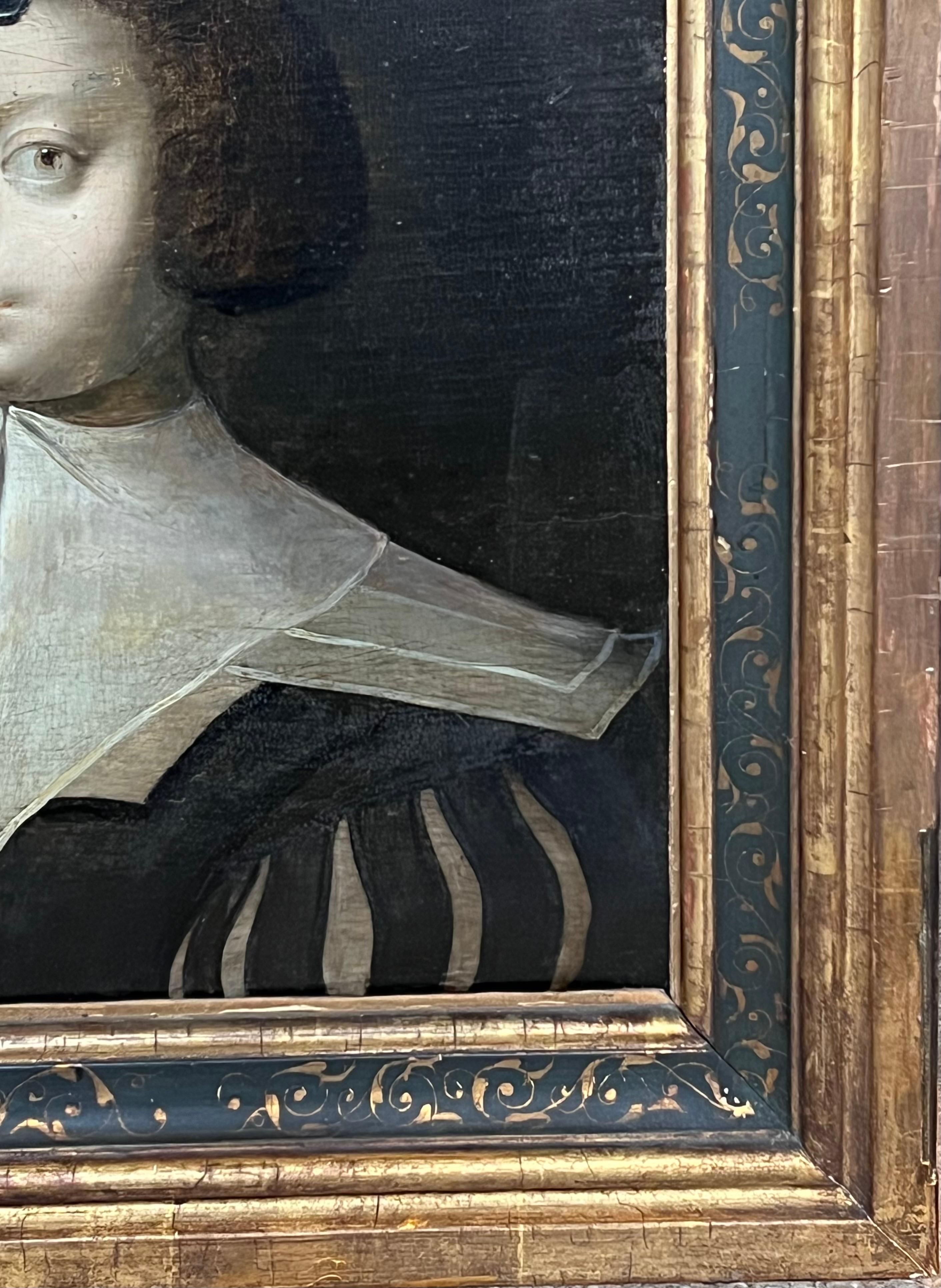 Fine 17th Century Dutch Old Master Oil on Cradled Panel Portrait of Young Lady 5