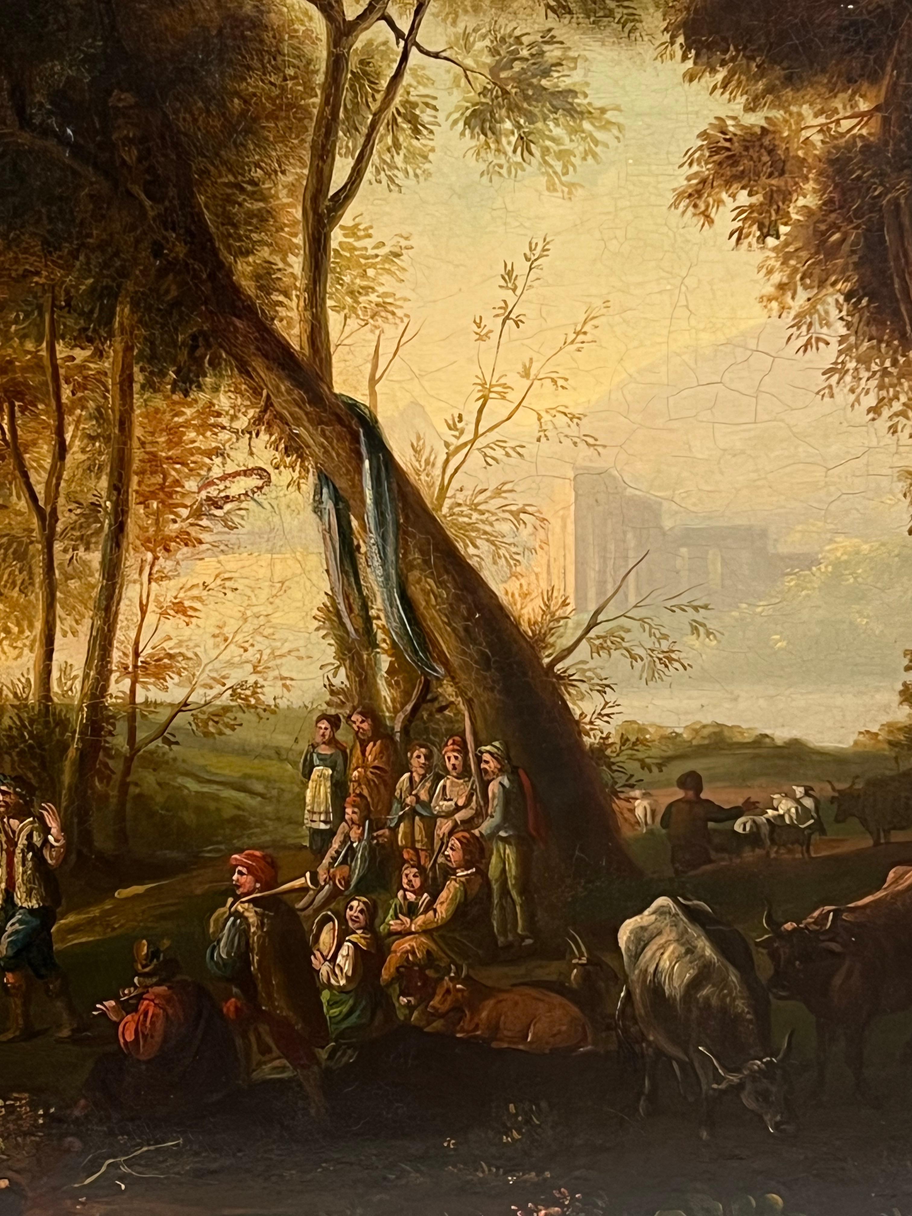 Figures dans le paysage classique
École néerlandaise, 17e siècle
huile sur toile, encadrée
Inscription au verso du Label
encadré : 23 x 27 pouces
toile : 20 x 24 pouces
Provenance : collection privée, Royaume-Uni.
Condit : très bon état

Pour plus