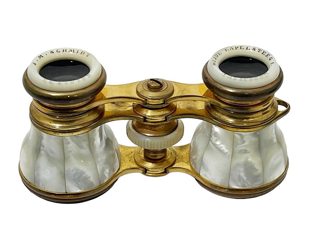 Dutch Opera glasses by J.M.Schmidt, Amsterdam, ca 1890 In Good Condition For Sale In Delft, NL