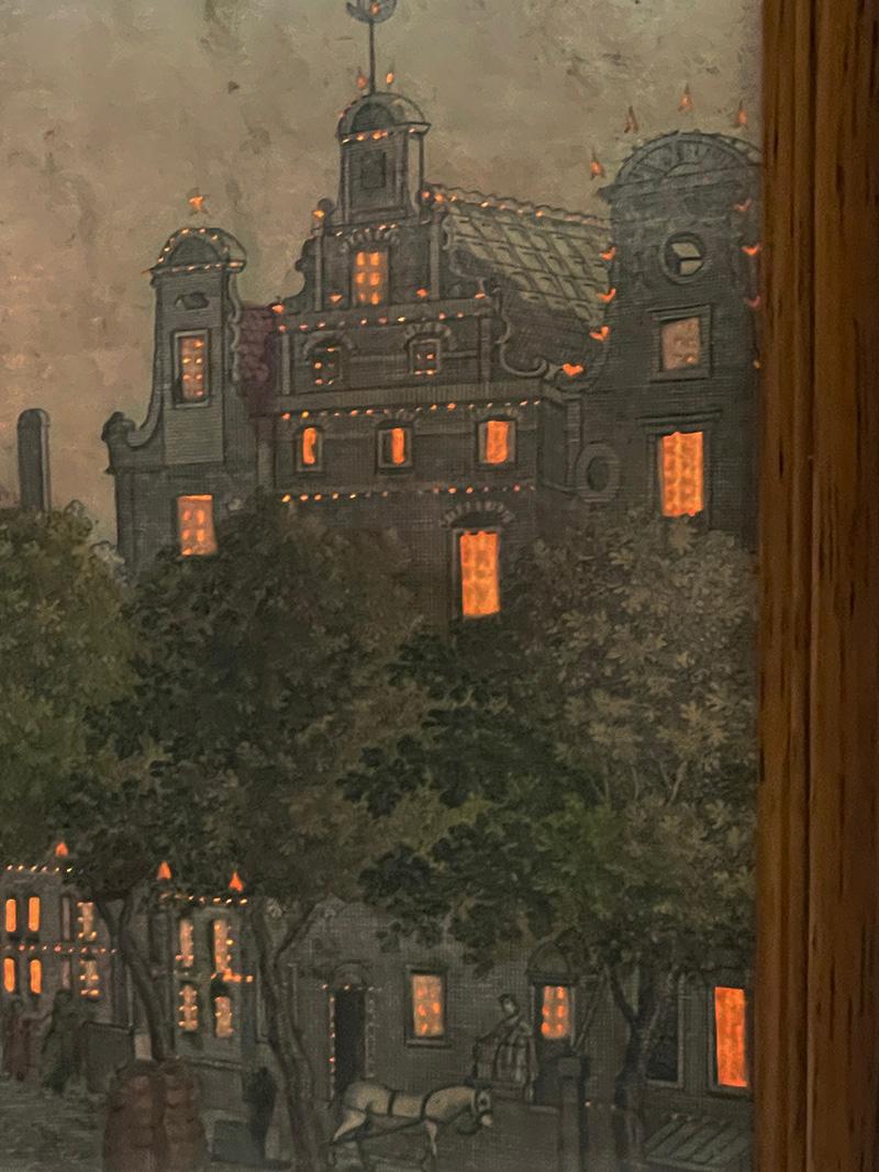 Niederländischer optischer Druck mit Beleuchtung, Amsterdam, 18. Jahrhundert im Angebot 3