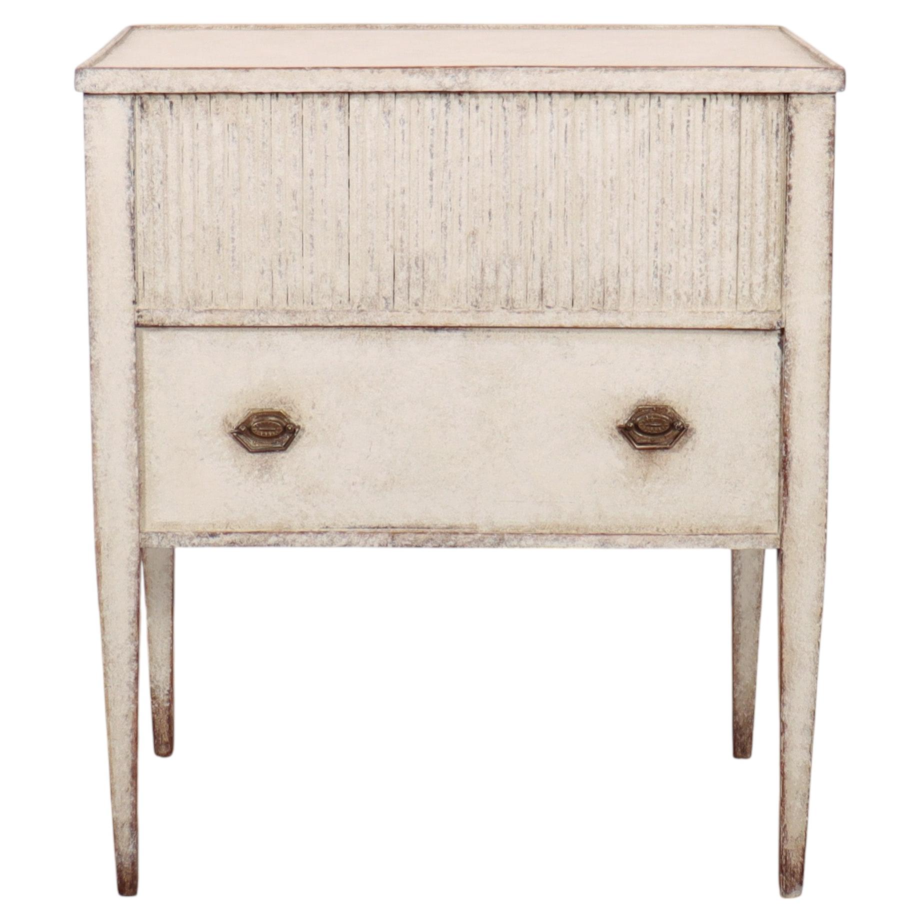 Dutch Painted Bedside Cabinet For Sale