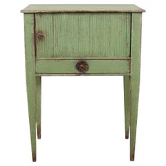 Dutch Painted Bedside Table