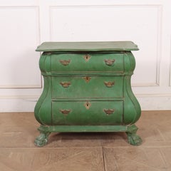 Dutch Painted Bombe Commode
