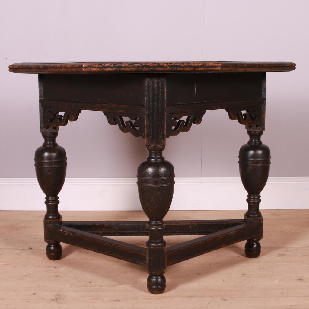 Late 19th C Dutch painted console table. 1890.

Dimensions
39.5 inches (100 cms) wide
20 inches (51 cms) deep
30.5 inches (77 cms) high.