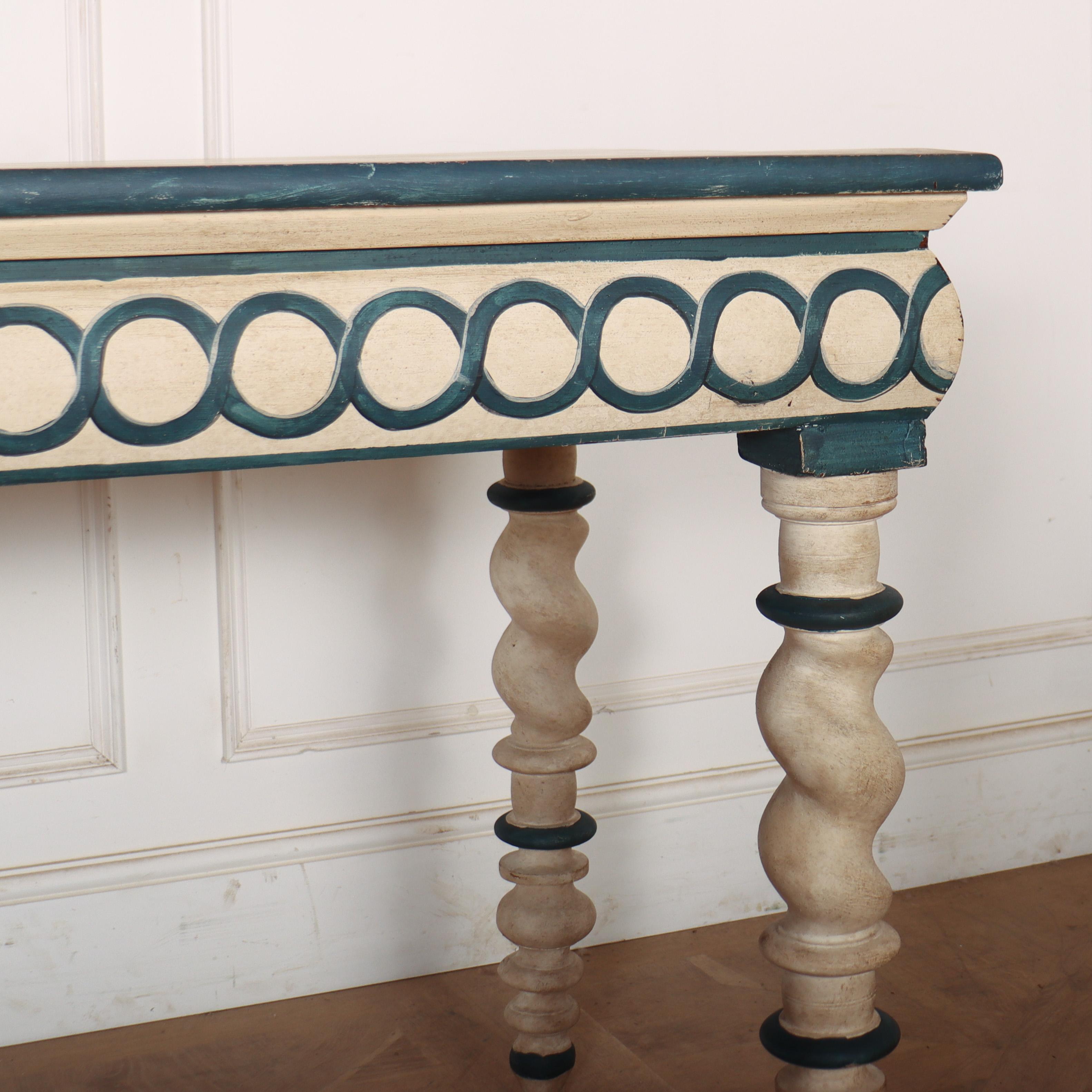 19th Century Dutch Painted Console Table For Sale