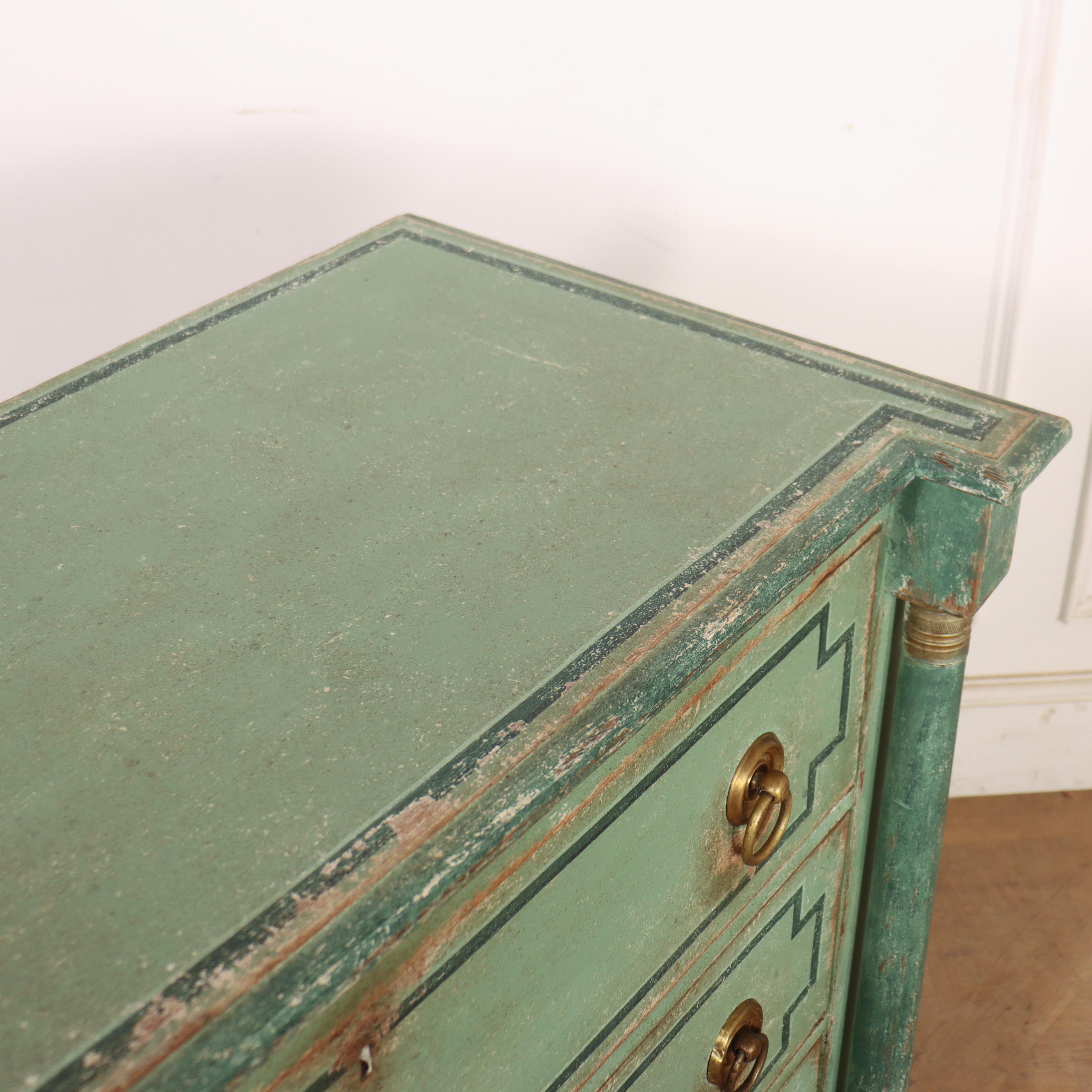 Dutch Painted Empire Commode im Angebot 5